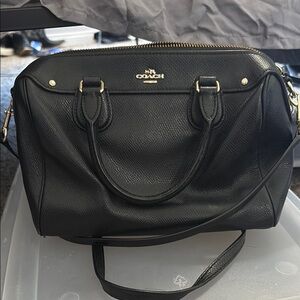 Coach Black Leather Women's Bag